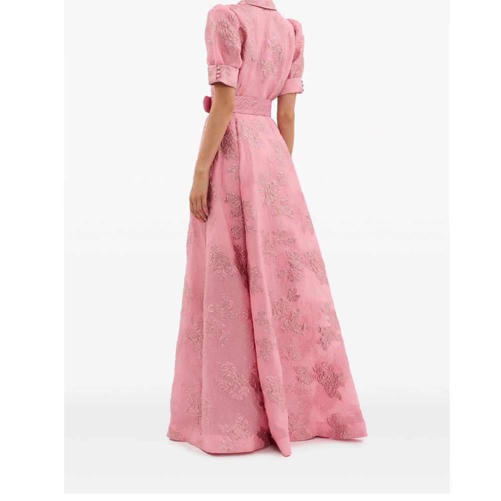 Rebecca Vallance Pink Puff Sleeve Gown - Picture 3 of 6